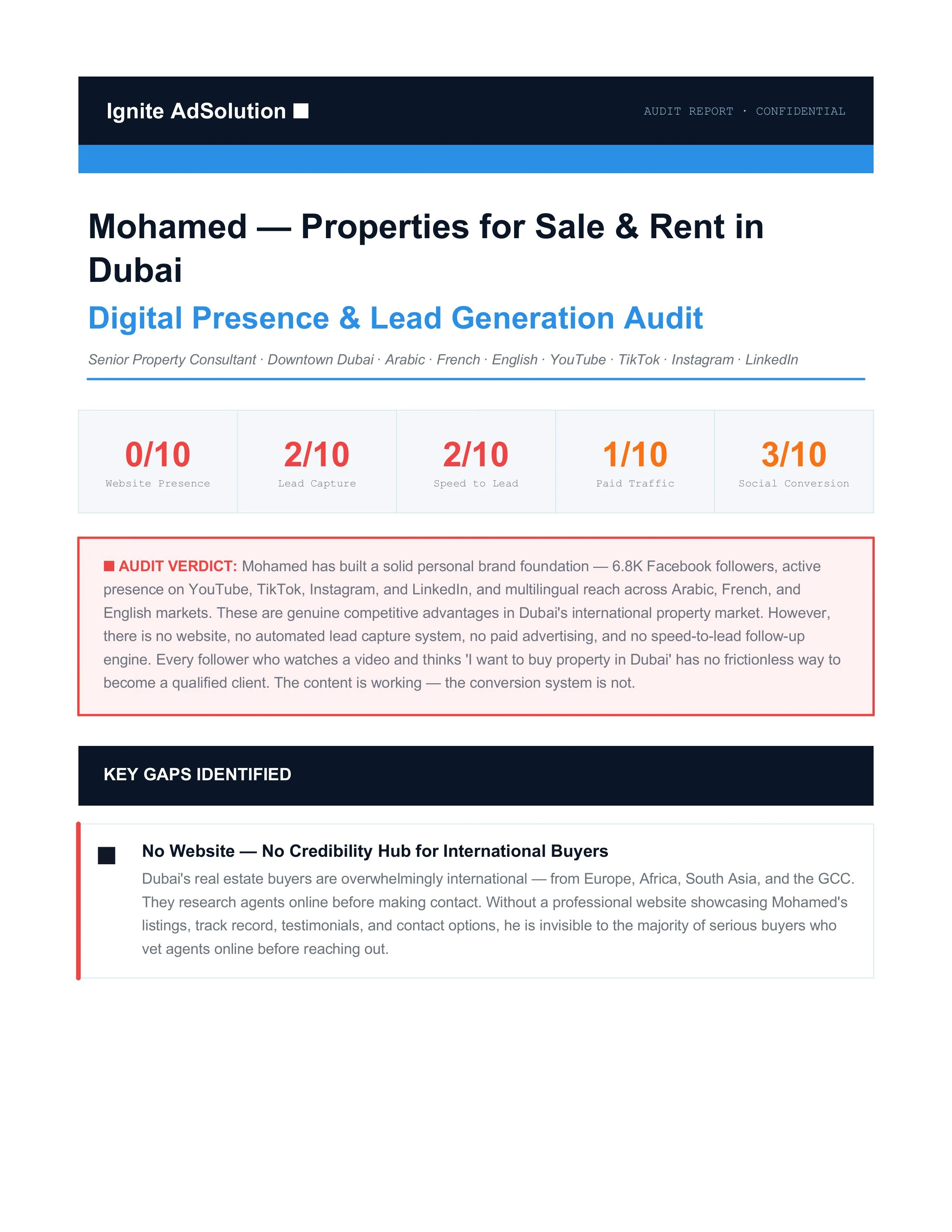 Audit Report Page 1